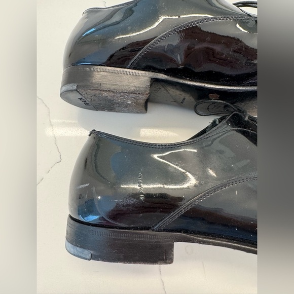 Men’s Prada Black Patent Leather Oxford Shoes- Men’s 10 - Picture 6 of 12